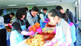 광주공장, 독거노인 김장김치 전달